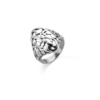 Kép 1/2 - Virág ezüst szecessziós gyűrű