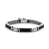Kép 1/2 - Héra ezüst karkötő ónixszal és swarovski kristállyal