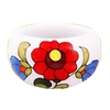 Kép 1/2 - Fehér kalocsai porcelán gyűrű