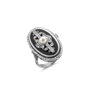Barokk stílusú ezüst gyűrű - Palantic