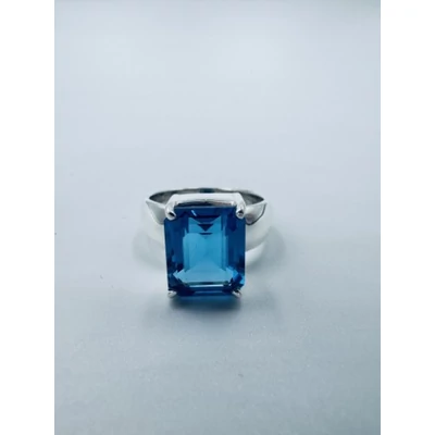 Azúr Lagúna ezüst topáz gyűrű