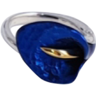 Kék titánium gyűrű – CRS