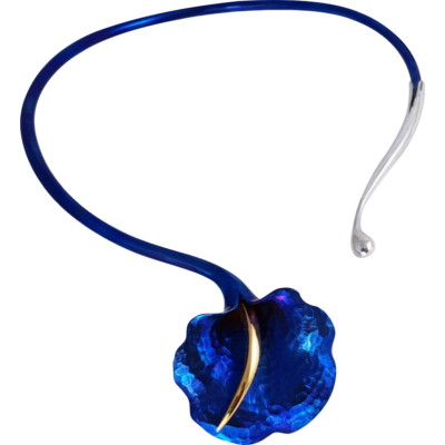 Kék titánium collier – SN
